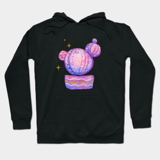 Cute Pink Purple Cactus Hoodie